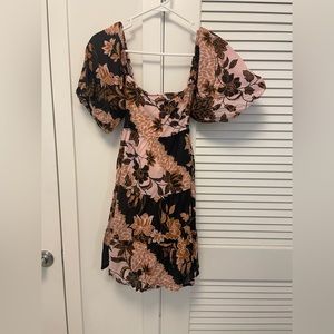 Floral Puff Sleeve Babydoll Dress *only worn once*